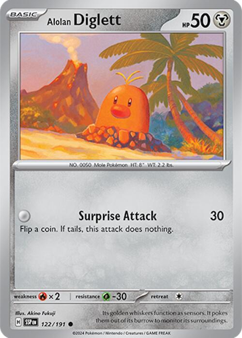 Alolan Diglett (122/191) [Scarlet & Violet: Surging Sparks] | Mega City Incorporated