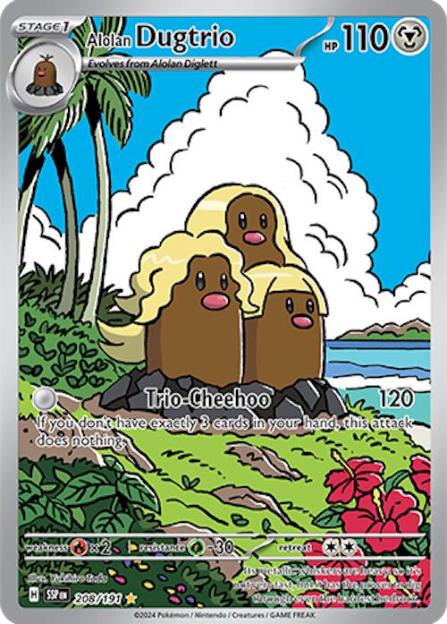 Alolan Dugtrio (208/191) [Scarlet & Violet: Surging Sparks] | Mega City Incorporated