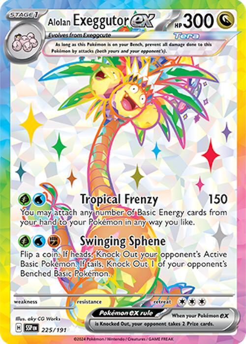 Alolan Exeggutor ex (225/191) [Scarlet & Violet: Surging Sparks] | Mega City Incorporated