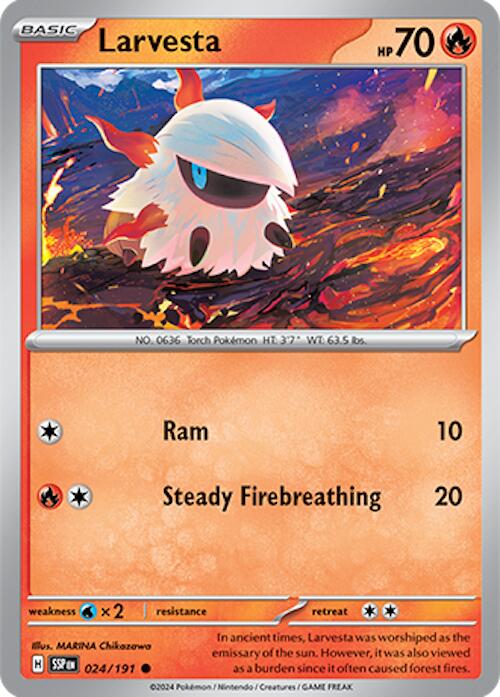 Larvesta (024/191) [Scarlet & Violet: Surging Sparks] | Mega City Incorporated