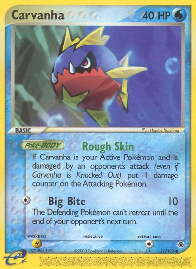 Carvanha (51/109) [EX: Ruby & Sapphire] | Mega City Incorporated