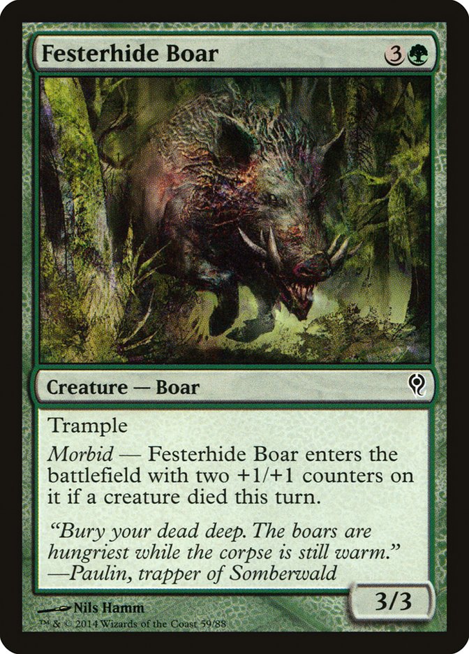 Festerhide Boar [Duel Decks: Jace vs. Vraska] | Mega City Incorporated