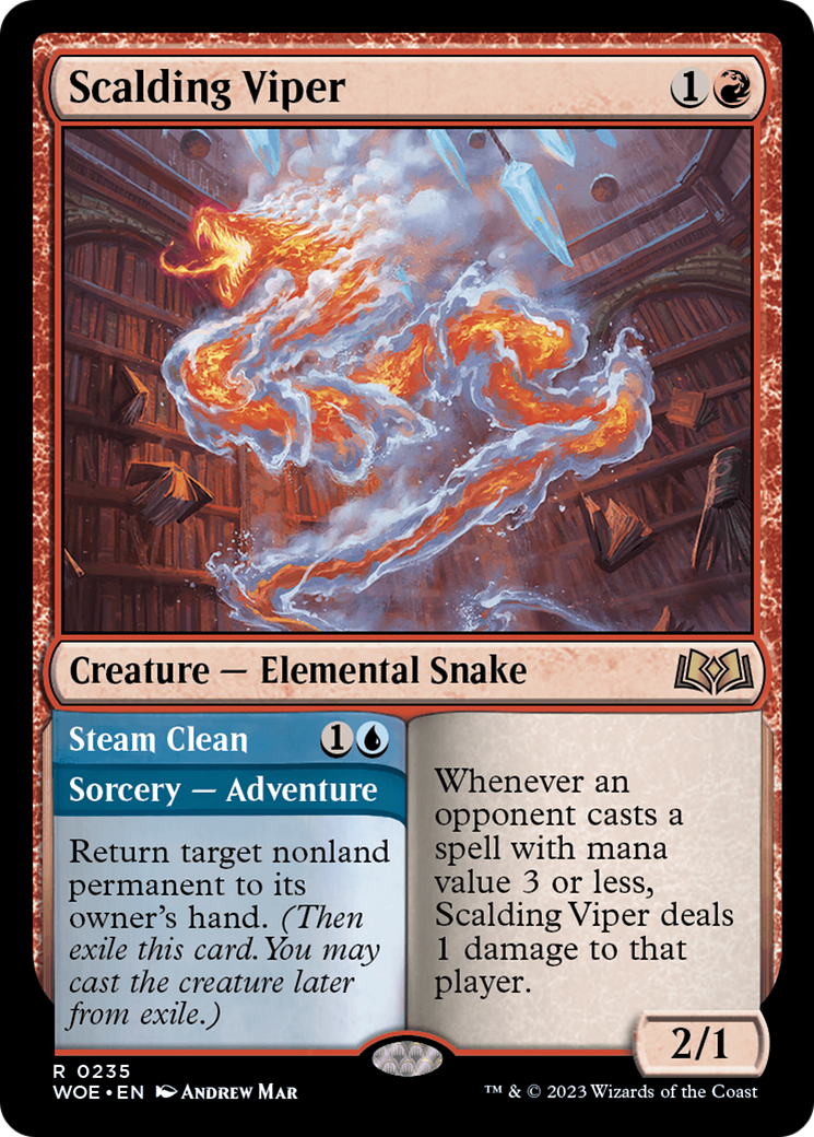Scalding Viper // Steam Clean [Wilds of Eldraine] | Mega City Incorporated