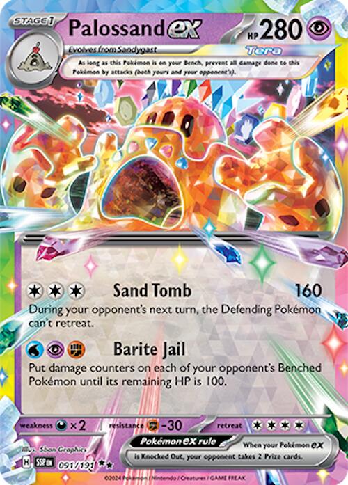 Palossand ex (091/191) [Scarlet & Violet: Surging Sparks] | Mega City Incorporated