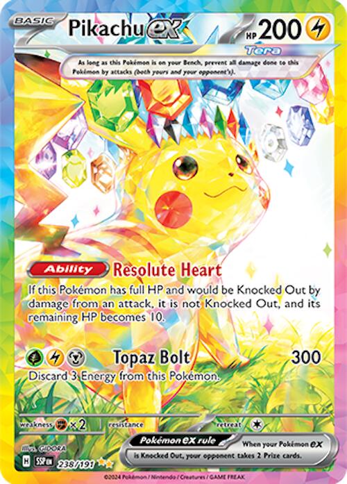 Pikachu ex (238/191) [Scarlet & Violet: Surging Sparks] | Mega City Incorporated