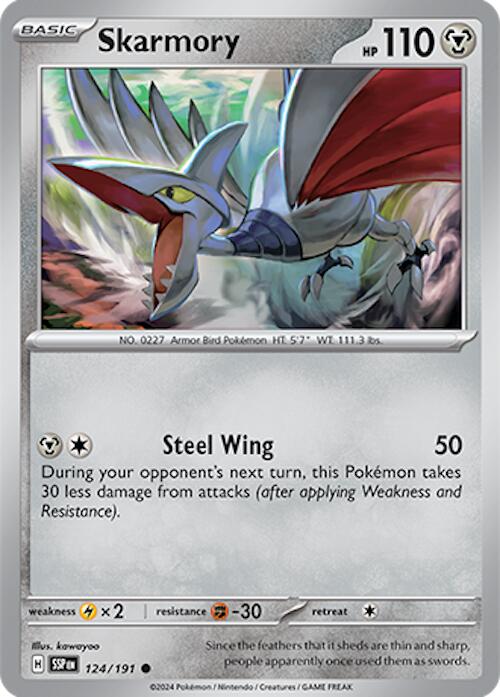 Skarmory (124/191) [Scarlet & Violet: Surging Sparks] | Mega City Incorporated