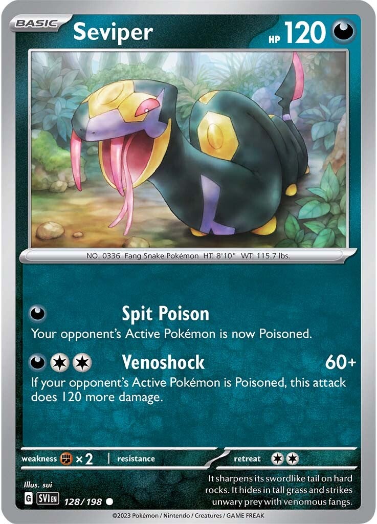 Seviper (128/198) [Scarlet & Violet: Base Set] | Mega City Incorporated