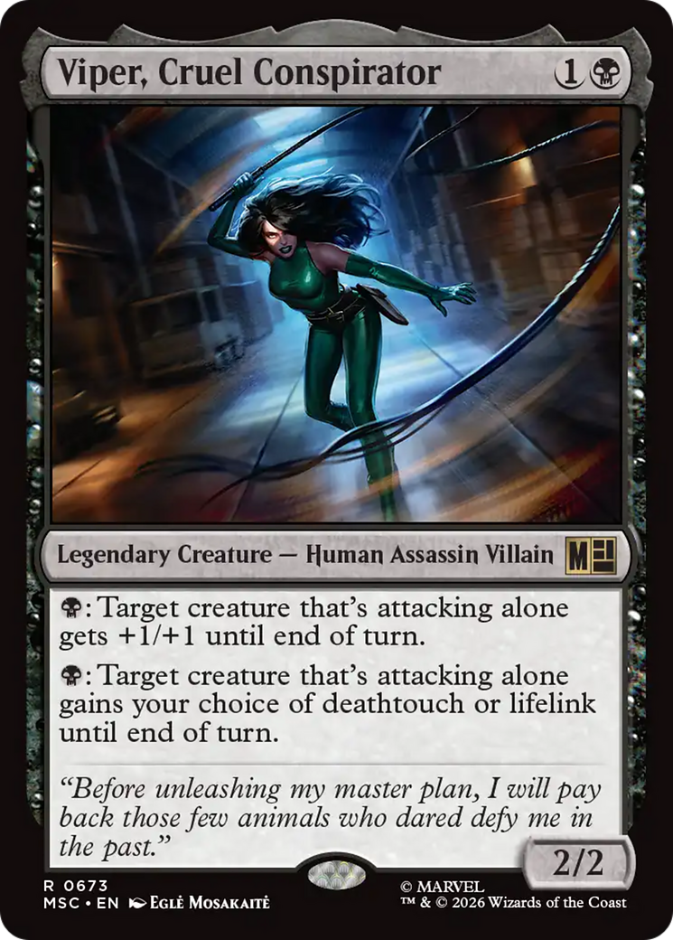 Viper, Cruel Conspirator [Marvel Super Heroes Commander] | Mega City Incorporated