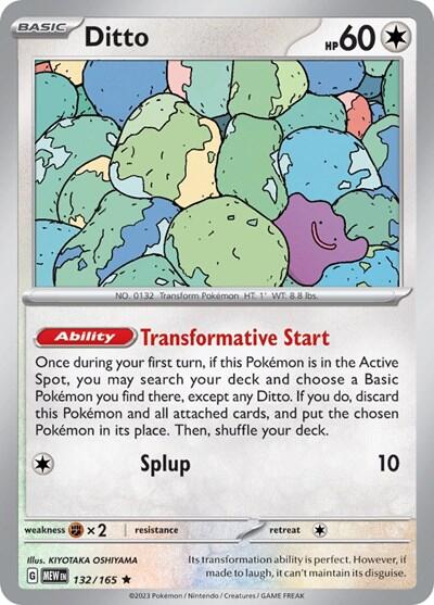 Ditto (132/165) (Non-Holo) [Scarlet & Violet 151] | Mega City Incorporated