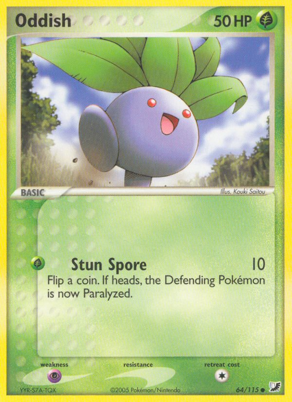 Oddish (64/115) [EX: Unseen Forces] | Mega City Incorporated