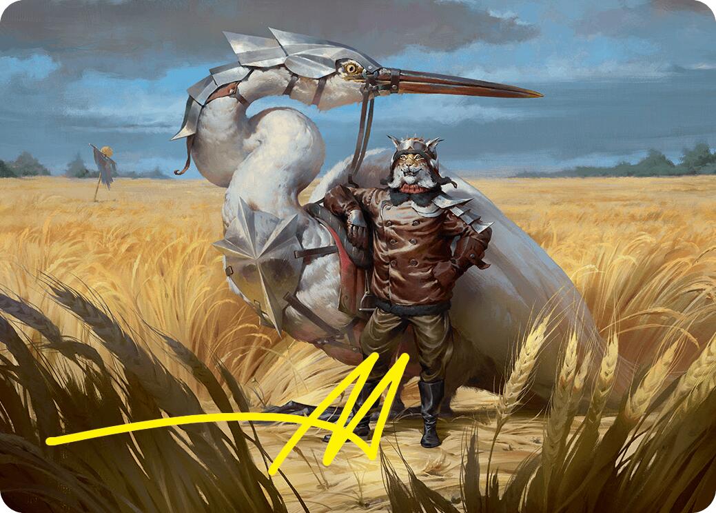 Skyknight Squire Art Card (4/54) (Gold-Stamped Signature) [Foundations Art Series] | Mega City Incorporated