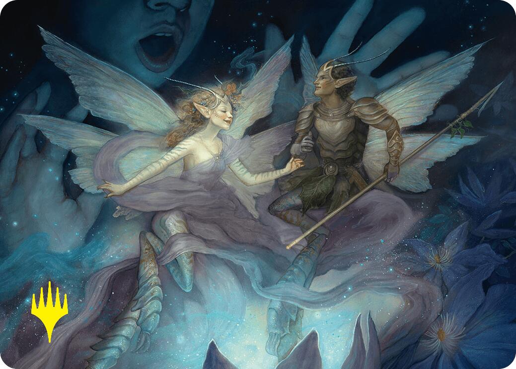 Faebloom Trick Art Card (6/54) (Gold-Stamped Signature) [Foundations Art Series] | Mega City Incorporated