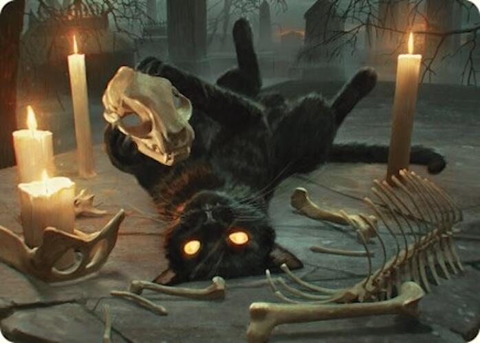 Nine-Lives Familiar Art Card (8/54) [Foundations Art Series] | Mega City Incorporated