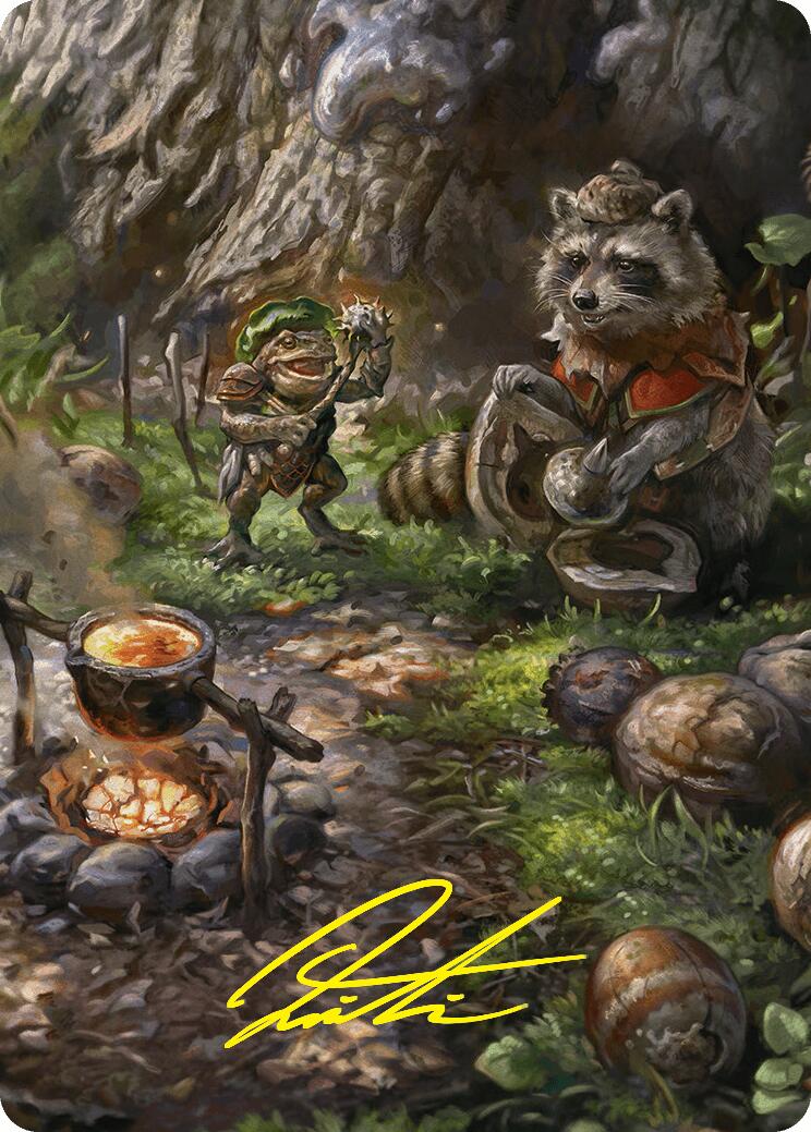 Sylvan Scavenging Art Card (46/54) (Gold-Stamped Signature) [Foundations Art Series] | Mega City Incorporated