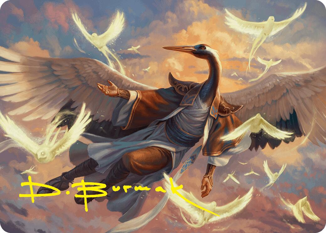 Kykar, Zephyr Awakener Art Card (16/54) (Gold-Stamped Signature) [Foundations Art Series] | Mega City Incorporated