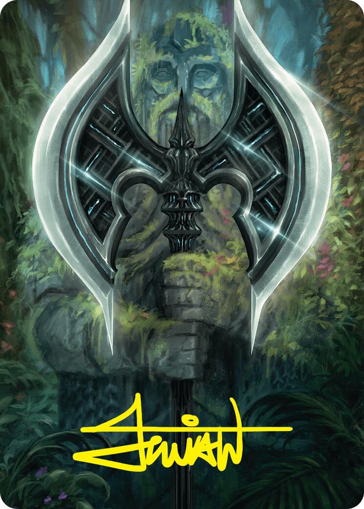 Leyline Axe Art Card (49/54) (Gold-Stamped Signature) [Foundations Art Series] | Mega City Incorporated
