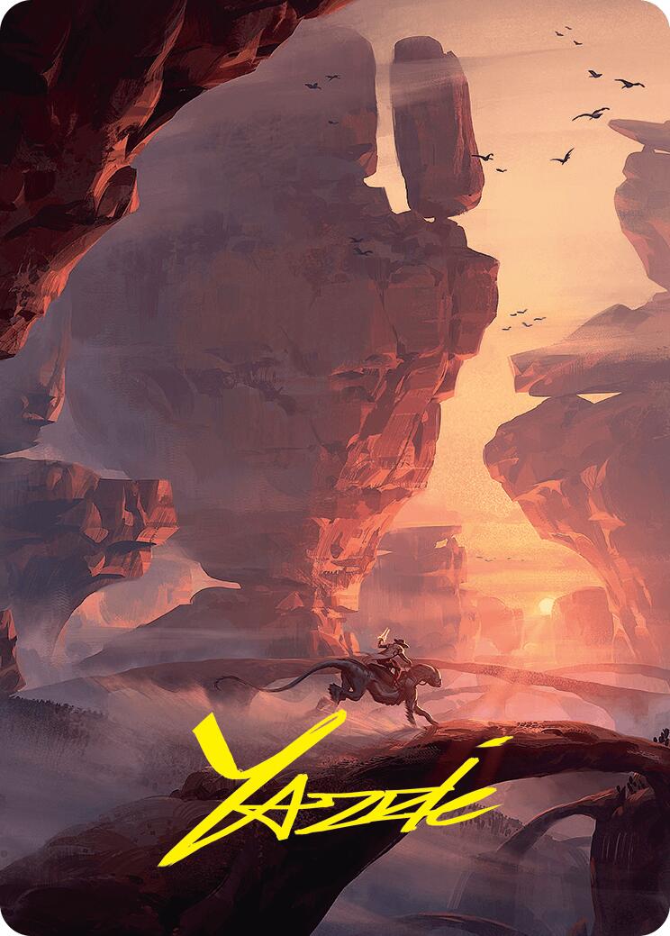 Mountain Art Card (24/54) (Gold-Stamped Signature) [Foundations Art Series] | Mega City Incorporated