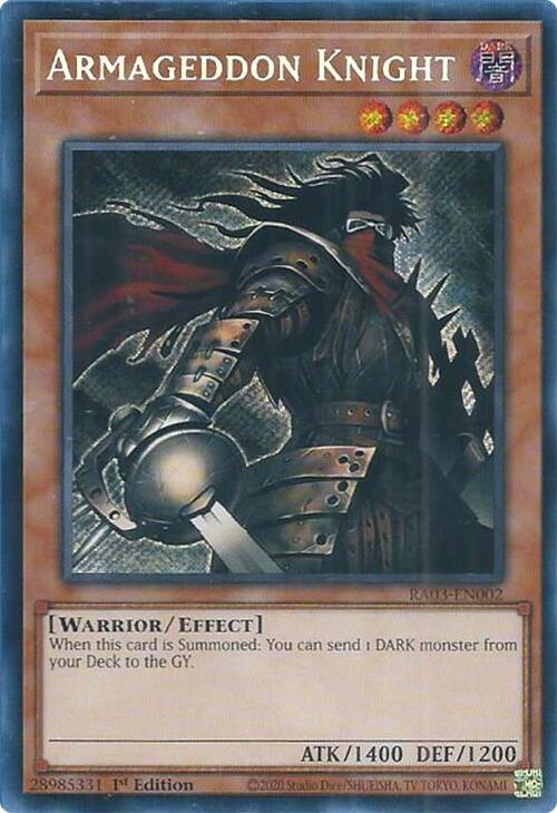 Armageddon Knight (Secret Rare) [RA03-EN002] Secret Rare | Mega City Incorporated