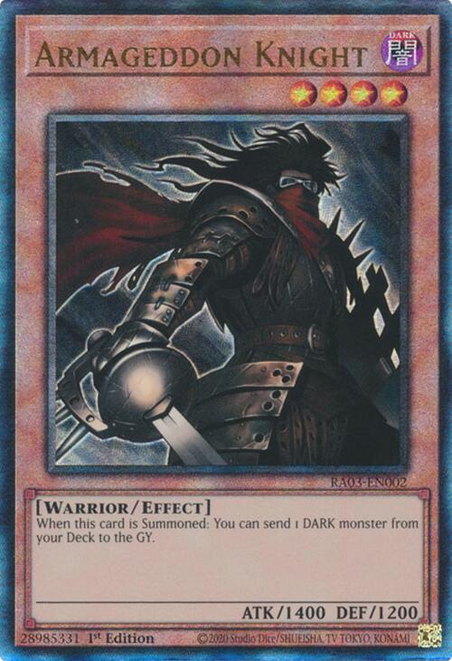 Armageddon Knight (UTR) [RA03-EN002] Prismatic Ultimate Rare | Mega City Incorporated