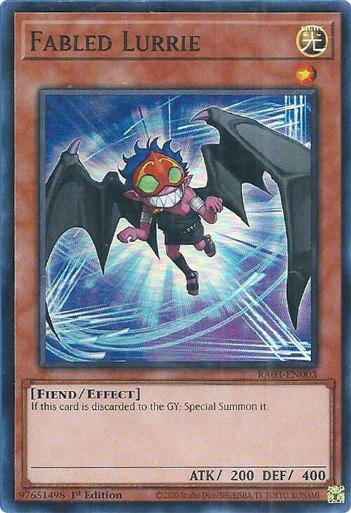 Fabled Lurrie [RA03-EN003] Super Rare | Mega City Incorporated