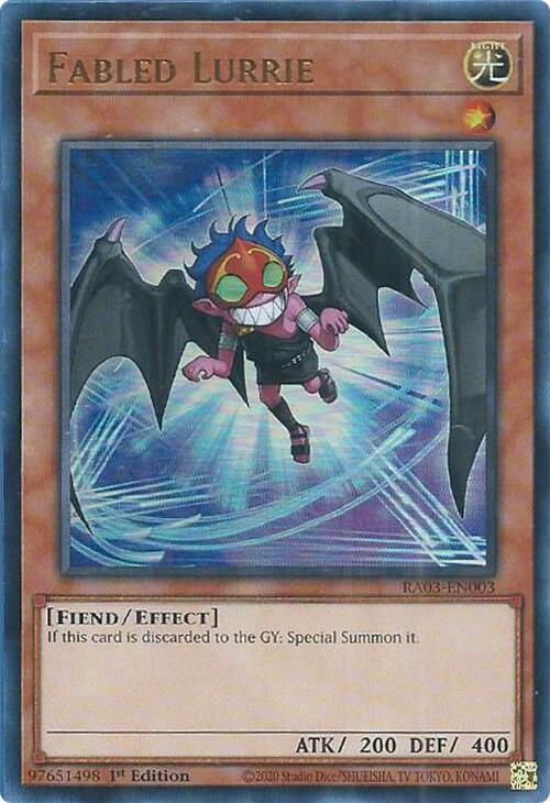 Fabled Lurrie (UR) [RA03-EN003] Ultra Rare | Mega City Incorporated
