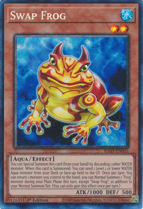 Swap Frog (CR) [RA03-EN005] Prismatic Collector's Rare | Mega City Incorporated