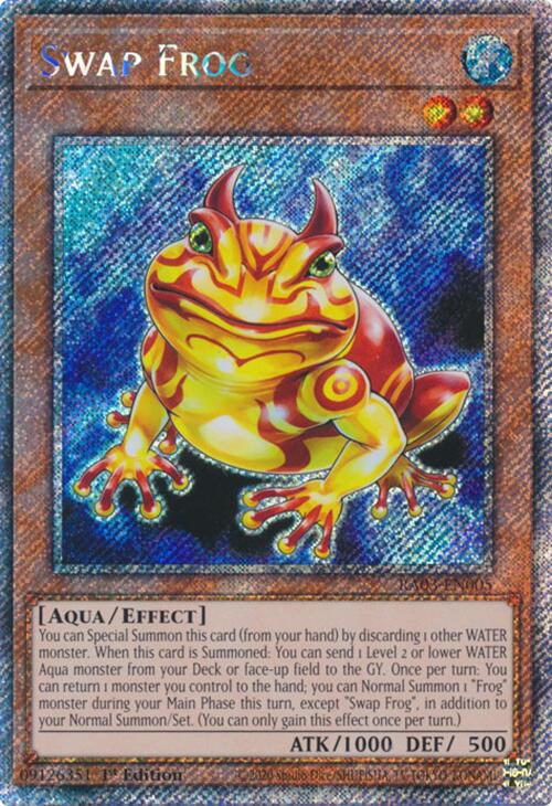 Swap Frog (Platinum Secret Rare) [RA03-EN005] Platinum Secret Rare | Mega City Incorporated