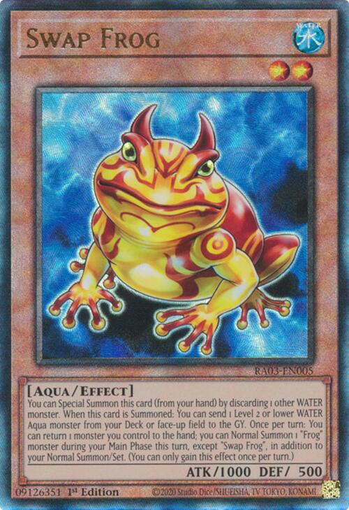 Swap Frog (UTR) [RA03-EN005] Prismatic Ultimate Rare | Mega City Incorporated