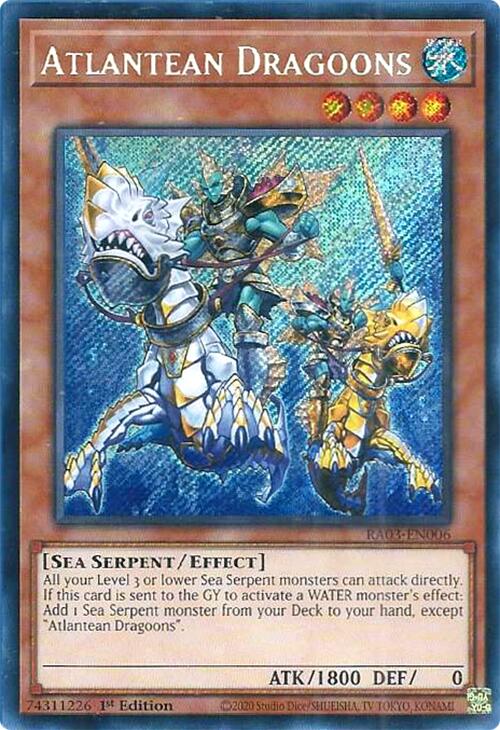 Atlantean Dragoons (Secret Rare) [RA03-EN006] Secret Rare | Mega City Incorporated