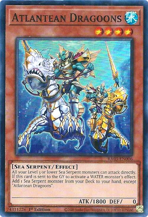 Atlantean Dragoons [RA03-EN006] Super Rare | Mega City Incorporated