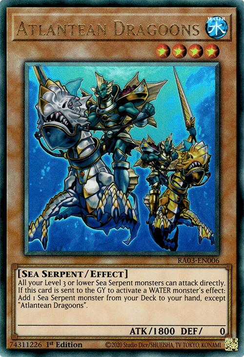 Atlantean Dragoons (UTR) [RA03-EN006] Prismatic Ultimate Rare | Mega City Incorporated