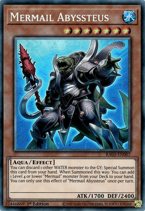 Mermail Abyssteus (CR) [RA03-EN007] Prismatic Collector's Rare | Mega City Incorporated