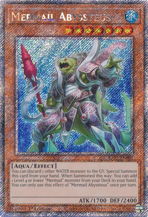 Mermail Abyssteus (Platinum Secret Rare) [RA03-EN007] Platinum Secret Rare | Mega City Incorporated