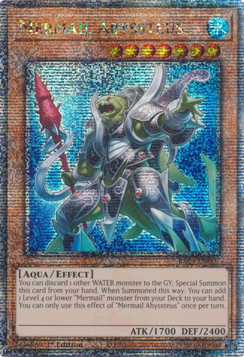 Mermail Abyssteus (Quarter Century Secret Rare) [RA03-EN007] Quarter Century Secret Rare | Mega City Incorporated