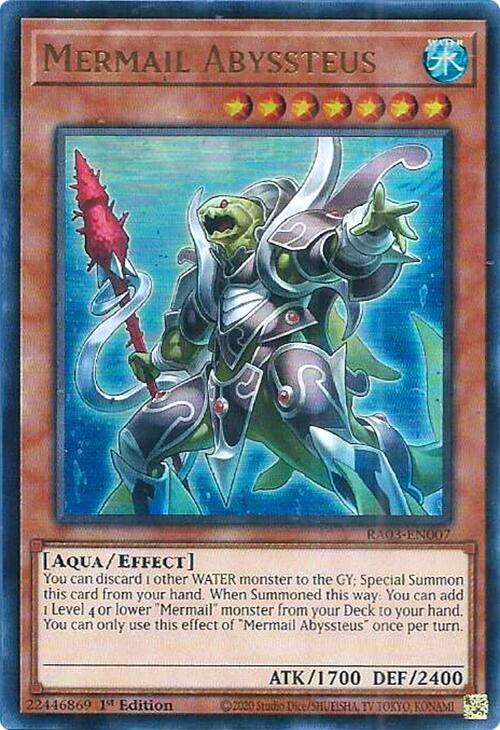 Mermail Abyssteus (UR) [RA03-EN007] Ultra Rare | Mega City Incorporated