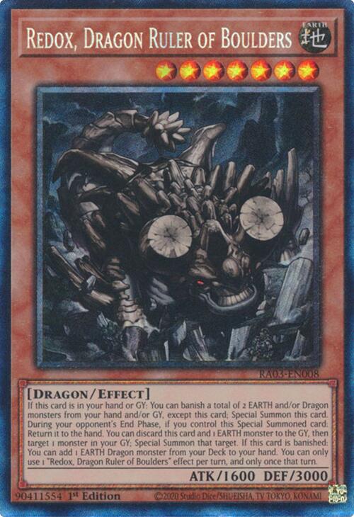 Redox, Dragon Ruler of Boulders (CR) [RA03-EN008] Prismatic Collector's Rare | Mega City Incorporated
