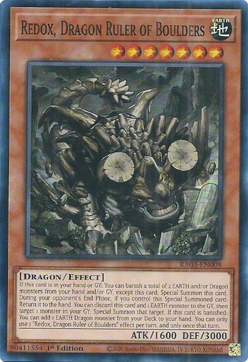 Redox, Dragon Ruler of Boulders [RA03-EN008] Super Rare | Mega City Incorporated