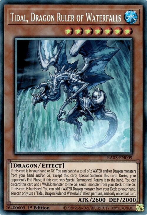 Tidal, Dragon Ruler of Waterfalls (CR) [RA03-EN009] Prismatic Collector's Rare | Mega City Incorporated