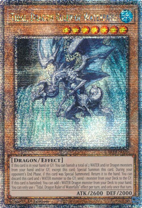 Tidal, Dragon Ruler of Waterfalls (Quarter Century Secret Rare) [RA03-EN009] Quarter Century Secret Rare | Mega City Incorporated