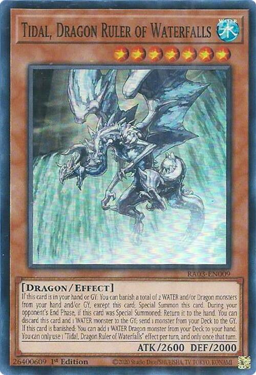 Tidal, Dragon Ruler of Waterfalls [RA03-EN009] Super Rare | Mega City Incorporated