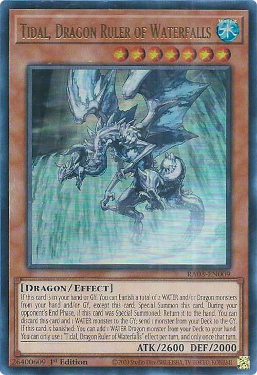 Tidal, Dragon Ruler of Waterfalls (UR) [RA03-EN009] Ultra Rare | Mega City Incorporated