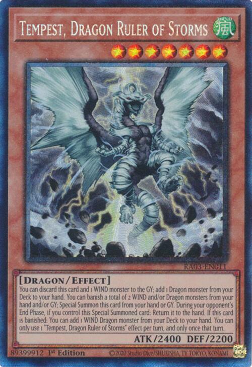 Tempest, Dragon Ruler of Storms (CR) [RA03-EN011] Prismatic Collector's Rare | Mega City Incorporated