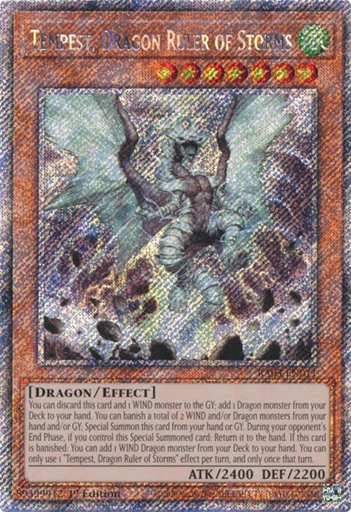 Tempest, Dragon Ruler of Storms (Platinum Secret Rare) [RA03-EN011] Platinum Secret Rare | Mega City Incorporated