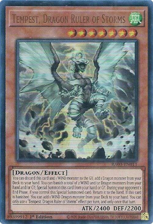 Tempest, Dragon Ruler of Storms (UR) [RA03-EN011] Ultra Rare | Mega City Incorporated