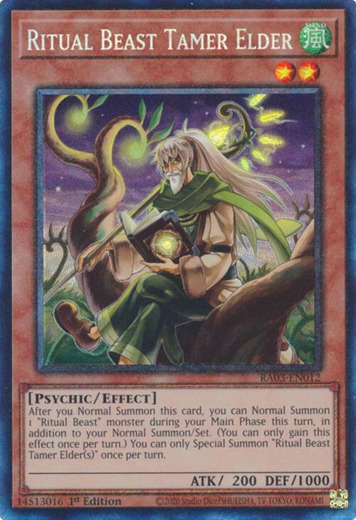 Ritual Beast Tamer Elder (CR) [RA03-EN012] Prismatic Collector's Rare | Mega City Incorporated