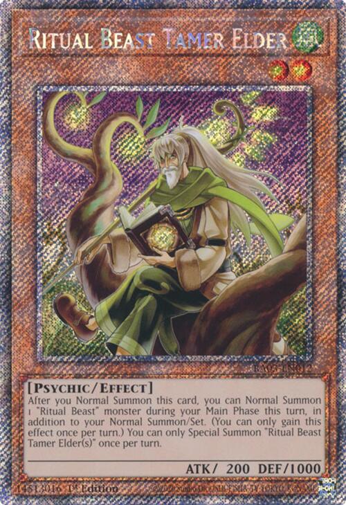 Ritual Beast Tamer Elder (Platinum Secret Rare) [RA03-EN012] Platinum Secret Rare | Mega City Incorporated