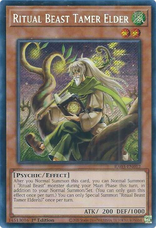 Ritual Beast Tamer Elder (Secret Rare) [RA03-EN012] Secret Rare | Mega City Incorporated