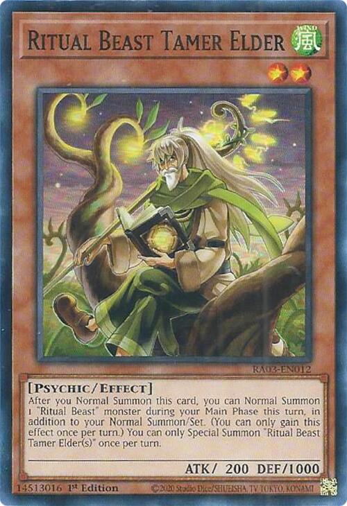 Ritual Beast Tamer Elder [RA03-EN012] Super Rare | Mega City Incorporated