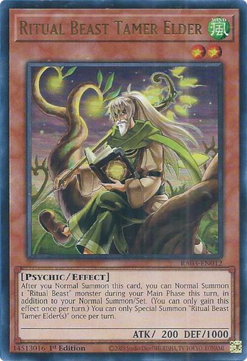 Ritual Beast Tamer Elder (UR) [RA03-EN012] Ultra Rare | Mega City Incorporated