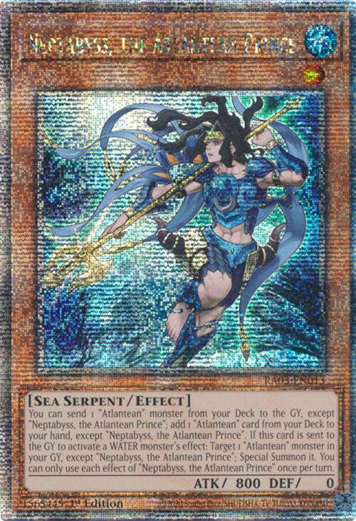 Neptabyss, the Atlantean Prince (Quarter Century Secret Rare) [RA03-EN013] Quarter Century Secret Rare | Mega City Incorporated